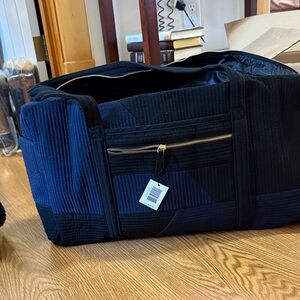 Vera Bradley Navy and Black Travel Bag